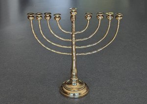 Juego de Portavelas Menorah de Aluminio Pulido Plateado de Alta Calidad, 2 Piezas Hechas a Mano, Irrompibles, Decorativas para el Hogar, Uso en Templos - Product Image 2