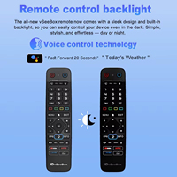 VseeBox V6 Max Android 14 TV Box 4GB RAM 64GB ROM Pemutar Media Streaming 6K Amlogic S905Y4 VP9 WiFi 5G BT Remote Gratis Tanpa Biaya Bulanan
