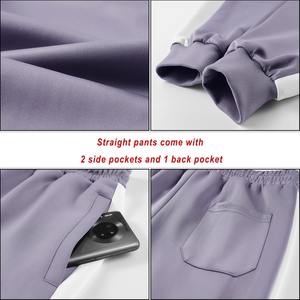 Custom Made Plus Size Slim Fit Flexible Bottom Raglan Long <b>Sleeve</b> Full Zip Up Tracksuits Stripes Welted Pockets Men Winter Style - Product Image 5