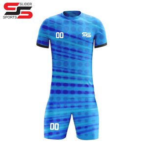 Uniforme de Fútbol Personalizado con Impresión OEM para Clubes y Equipos, Transpirable, Ligero, de Manga Corta, para Deportes de Verano - Product Image 1