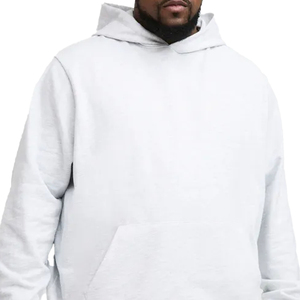 100% personalizado de algodón de peso pesado Sudadera con capucha en blanco Fabricantes Unisex de gran tamaño de los hombres sudaderas con capucha y sudaderas con capucha blanca sólida - Product Image 2