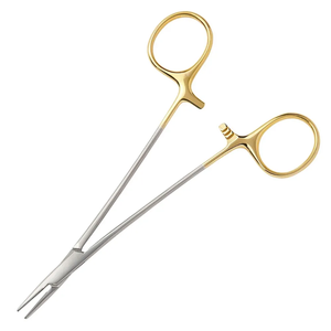 Portaagujas de Mayo de acero inoxidable duradero de alta precisión, instrumento quirúrgico Manual de 18CM, primeros auxilios, cirugía General, certificación CE - Product Image 4