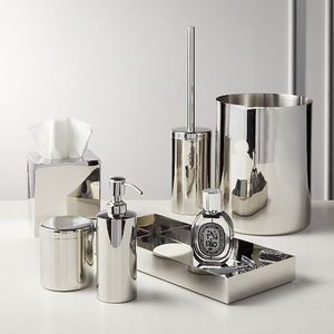Ensemble de salle de bain en métal pour un espace de salle de bain propre et organisé avec une construction solide et une finition élégante - Product Image 1