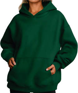 Sweats à capuche tricotés pour femmes et pulls polaires surdimensionnés automne/hiver mode survêtement brodé pour la superposition - Product Image 1