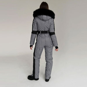 Men's Ski Suit <b>Winter</b> Jumpsuit Outdoor Sportswear Snowsuit Zipper <b>Waterproof</b> Windproof Warm Faux Fur Hoodies <b>Coat</b> Casual - Product Image 4