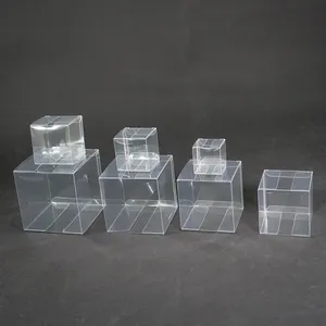 Kotak Plastik Kemasan PVC Asetat Transparan Pet Bening Mini Kustom