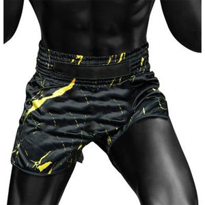 Vente chaude Hommes MMA Short De Boxe Conception D'impression Personnalisée Confortable Stretch Polyester Spandex Tissu Taille Adulte - Product Image 3