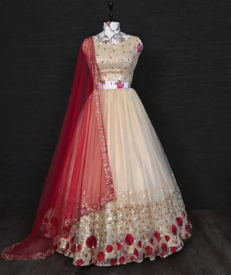 Heavy Sequence Embroidery Work Lehenga Choli для Women, Indian Wear, Pure, Collection для Festival и Party Wear