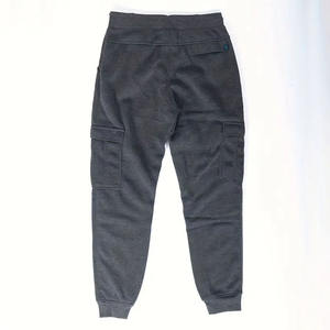 Joggers de jogging pour hommes, couleur grise, anti-boulochage, avec impression numérique, pantalon de survêtement en coton et polyester, ensemble de 2 pièces avec poches multiples - Product Image 2