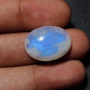 100% Natural Moonstone Cabochon Amazing Flashy Blue Moonstone Cabochon Rainbow Gemstone a precios de fábrica al por mayor Venta al por mayor - Product Image 3