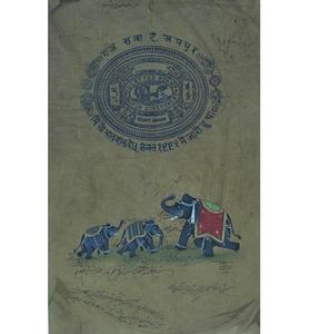 Art peint à la main de style premium sur papier ancien avec un design moderne minimaliste - Product Image 2