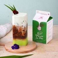 Vente en gros d'usine Barista Crème non laitière OEM HALAL Haute qualité Noix de coco Pandan Fromage Dessert Crémier Café & Thé au lait 500G