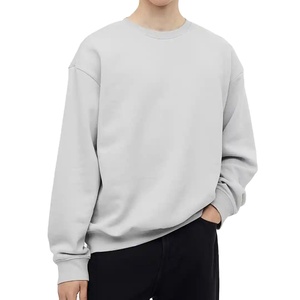 Sweat-shirt à col rond pour homme, style urbain, en coton molletonné, coupe ample, décontracté, streetwear - Product Image 1