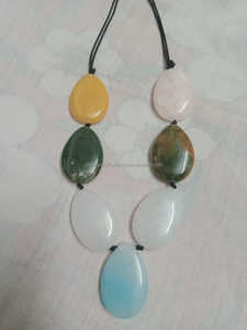 Cuerno moderno colorido con elementos de resina pintados a mano Efectos de remolino Lunares para uso diario y de fiesta Arte y coleccionable - Product Image 4