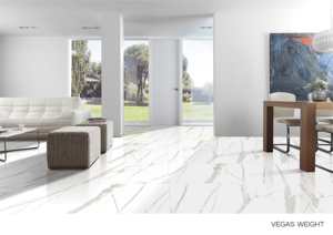 Finition brillante moderne 60x120cm 600x1200mm Borghini Carreaux de sol en porcelaine émaillée blanche Dernière collection de carreaux GVT PGVT - Product Image 2