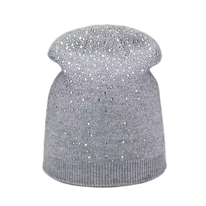 Bonnets d'hiver unisexe, couleur unie, avec logo brodé sur mesure, en acrylique, avec manchettes vierges, en tricot, avec logo brodé sur mesure - Product Image 3