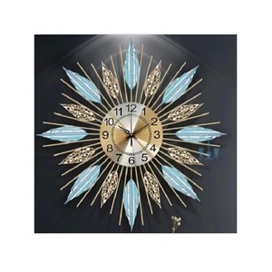 Grande horloge murale décorative en laiton au design de qualité supérieure pour l'entrée ou la cuisine et la chambre à coucher Utilisation d'ambiance disponible en vrac - Product Image 1