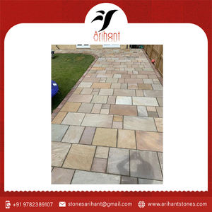 แผ่นหินทรายสีเหลือง lalitpur สำหรับแผ่นพื้นในร่มและกลางแจ้ง - Product Image 2