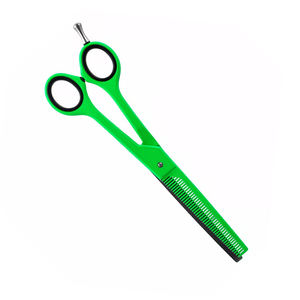 Tijeras de adelgazamiento con estilo para el cabello, tijeras de adelgazamiento del cabello de acero inoxidable de Color loro con reposapiés ajustable - Product Image 3