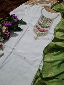 Ropa india de calidad de exportación paquistaní Salwar Kameez Conjunto de Kurta de algodón de viscosa pesada de diseñador de alta calidad con Dupatta impreso - Product Image 5