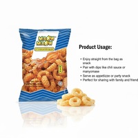 Makanan Laut Makanan ringan cumi-cumi Flavored kerupuk renyah asin makanan ringan 50g kemasan tas