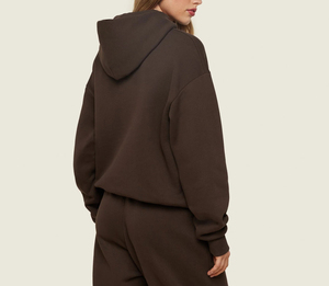 Nouveaux sweats à capuche pour femmes de qualité supérieure à la mode vêtements décontractés quotidiens coupe ample épaule tombante couleur unie imprimé personnalisé capuche pour femmes - Product Image 4