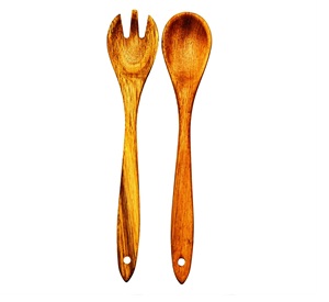 Nouveau modèle de cuillères à salade de 11 pouces en résine colorée personnalisée, écologiques, compatibles lave-vaisselle, ustensiles de cuisine pour la maison, fabriqués en Inde - Product Image 4