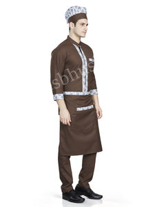 Chaqueta de Chef Vesbhusha de Poliéster Suave y Agradable al Tacto, Manga Corta, para Uniformes de Hotel y Servicio Doméstico, Unisex, Corte Regular - Product Image 4