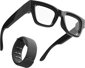 Lunettes intelligentes IA 2025 avec affichage HUD intégré, réalité augmentée (RA), technologie portable, monture noire brillante - Product Image 1