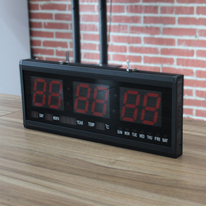 CHEETIE CP044 Đồng Hồ Ngày <span class=keywords><strong>LED</strong></span> Giá Rẻ Đồng Hồ Lịch Treo Tường Kỹ Thuật Số Hiển Thị Với Nhiệt Độ Cho Người Cao Tuổi - Product Image 6