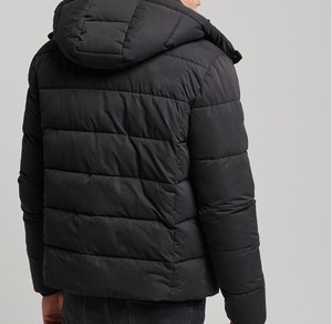 Chaqueta de Invierno Personalizable para Hombre, Estilo Slim con Capucha, Transpirable, Exterior de Nailon/Algodón, Diseño Sólido, Cierre Casual, OEM - Product Image 3