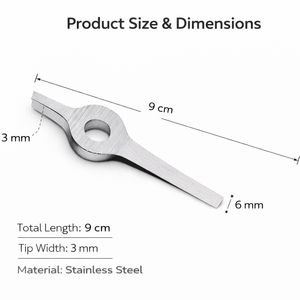Pinzas Profesionales de Acero Inoxidable para Cejas con Punta Inclinada, Herramienta de Belleza Ecológica de Precisión - Product Image 3