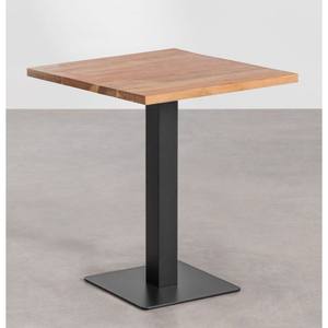 Ensemble de mobilier de restaurant industriel moderne de qualité supérieure - Table et chaises de bar pour cafés, salon, extérieur - 6 places, pliable, en bois de manguier, pour extérieur - Product Image 1