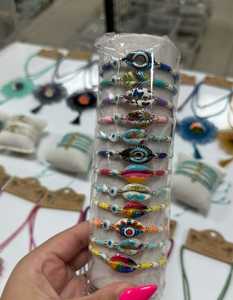 Bracelet en acier inoxydable plaqué or avec imitation perle et pierre de zircon DAFNI BIG PAZAR - Cadeau tendance pour la fête des mères - Product Image 1