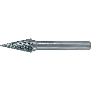 Fresa SKM de 10 mm de longitud de cabeza, 20 mm de vástago, 6 mm de diámetro, carburo, acabado brillante, KVZ 4 dientes, RUKO - Product Image 1