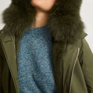 New Style Winter Wear Sherpa <b>Lined</b> Women's Parkas <b>Jacket</b> Custom Outwear Windproof <b>Fur</b> Hooded Women's Parka <b>Jackets</b> OEM Size - Product Image 5