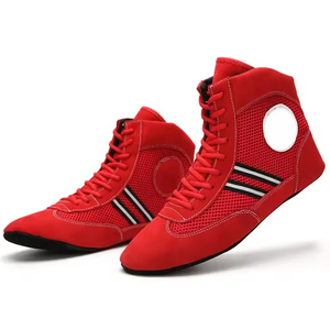 Chaussures de Sambo en Cuir Suédé de Haute Qualité Logo Personnalisé Professionnelles pour Combat et Arts Martiaux Mixtes Couleur et Design sur Mesure - Product Image 1