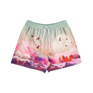 Basketball Double couleur nouveau Design Mash Sublimation Shorts d'entraînement avec poches qualité 5 pouces hommes maille ShortsDDP expédition - Product Image 2