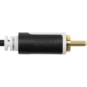 Mumbi 14041-2m Black Stereo <b>Audio</b> Cinch Connection <b>Cable</b> with <b>RCA</b> Connector PVC Jacket & Braid Shielding - Product Image 5