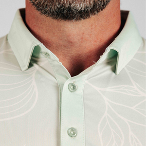 Hommes personnalisés de haute qualité pour polos chemises de golf en jersey blanc à séchage rapide conception courte à impression complète - Product Image 4