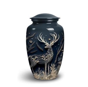 Majestuoso ciervo en el bosque Urna para cenizas de adultos Entierro para papá Urna Funeral masculino y femenino para hombres Mujeres Urna conmemorativa Tamaño personalizado - Product Image 1