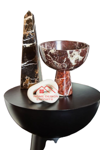 Jarrón de Mármol Hecho a Mano con Diseño de Rayas, Nuevo, a Precio de Mayoreo para Decoración del Hogar, Hoteles y Bodas - Product Image 3