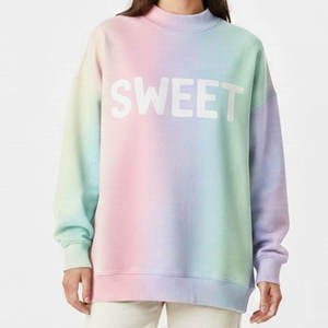 Sweat-shirt doux personnalisé pour femme, col montant, coupe oversize, style pull à col haut, service OEM - Product Image 1