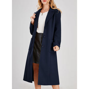Maxi long femmes ceinture chaud épais respirant vêtements de travail vêtements d'extérieur décontracté matelassé Long manteau hiver à manches longues col tournant - Product Image 5