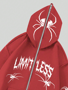 Sudadera con capucha y cremallera de lana con estampado de algodón 100% personalizado para hombre, sudadera holgada de estilo informal con Puff Technics, tallas XL 6XL para invierno - Product Image 5