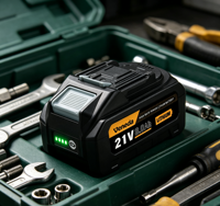 Paket Baterai Lithium Ion 18V 8Ah 21700 10C Pengganti Baterai Isi Ulang dengan Pengosongan Tinggi untuk Peralatan Listrik Tanpa Kabel OEM ODM
