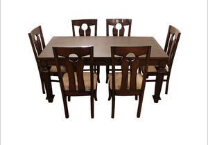 Mesa de comedor con 6 sillas de madera maciza - Product Image 5