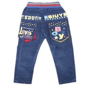 Pantalon en velours côtelé pour garçons - Bleu marine - Product Image 3