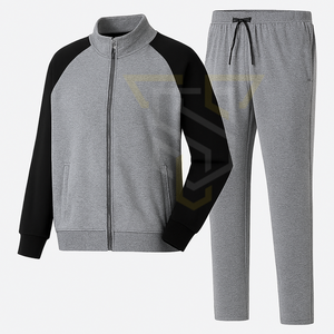 Survêtements pour hommes de qualité supérieure tendance mode 100% coton motif solide respirant grande taille léger cordon hiver - Product Image 4