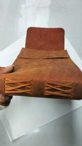 Diario de cuero antiguo de ágata hecho a medida con abalorio del viejo mundo hecho a mano de papel envejecido. Ideal para regalar y usar en la oficina - Product Image 4